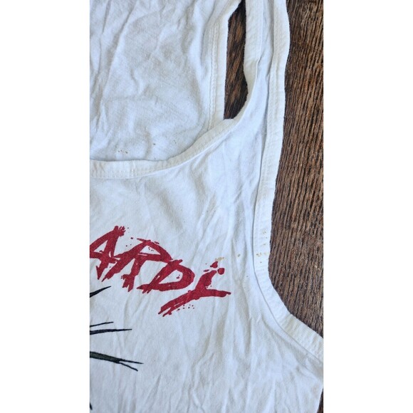 Vtg Punk Garfield Cancun Mexico Tank Top White 90's Punk Rock Party Hardy - Picture 5 of 15